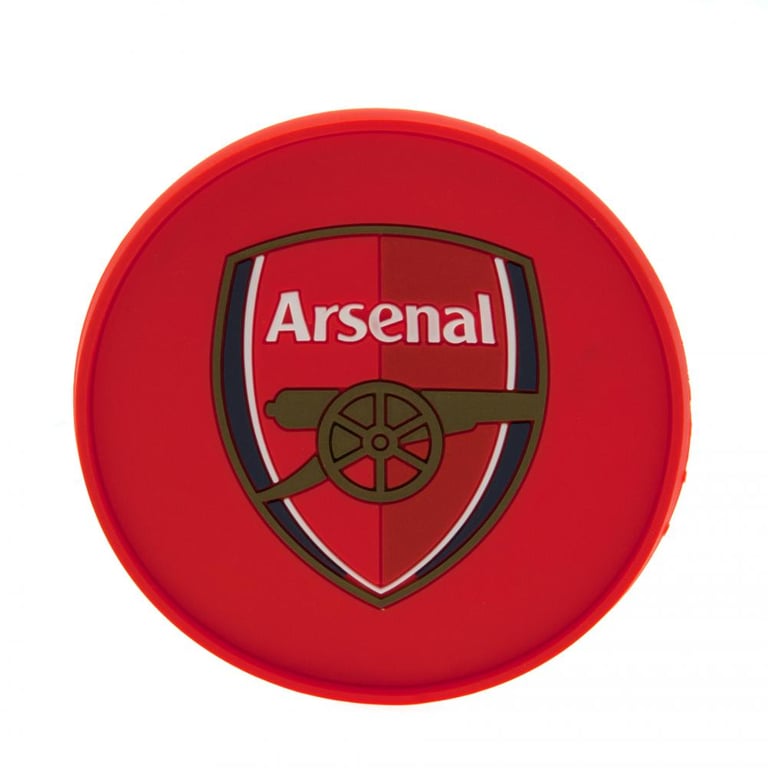 Arsenal FC Silicone Crest Coaster - Flexible Non Slip Football Club Design