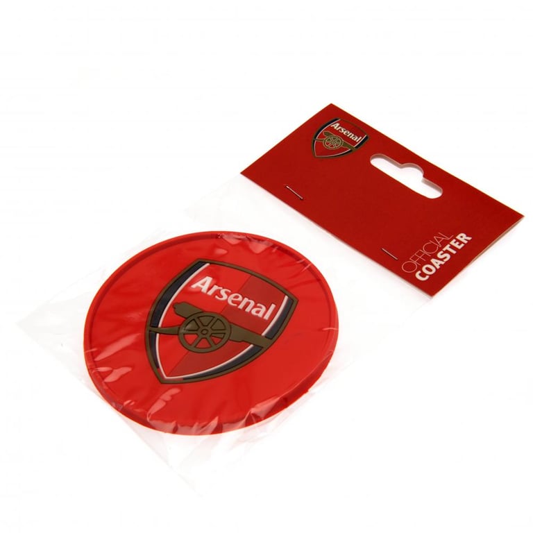 Arsenal FC Silicone Crest Coaster - Flexible Non Slip Football Club Design