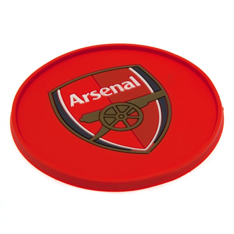Arsenal FC Silicone Crest Coaster - Flexible Non Slip Football Club Design