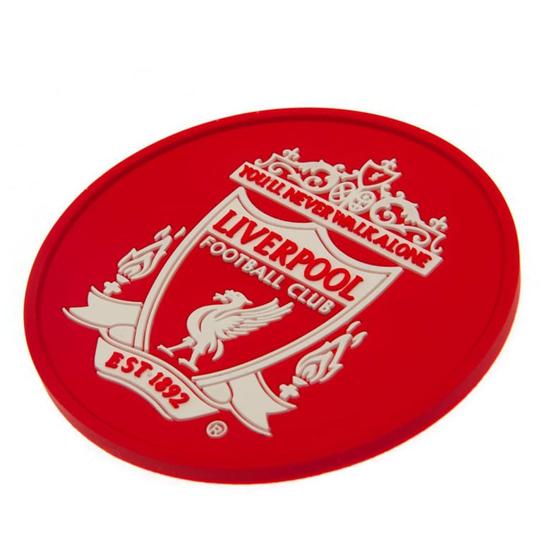Liverpool FC Silicone Non-Slip Stamped Crest Coaster