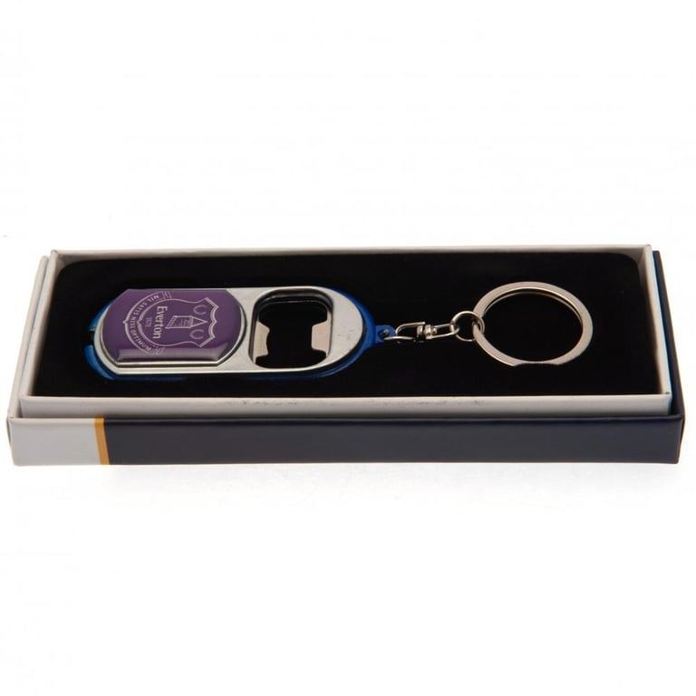 Everton FC Keyring Torch Bottle Opener - Battery Powered Torch and Club Crest Keychain