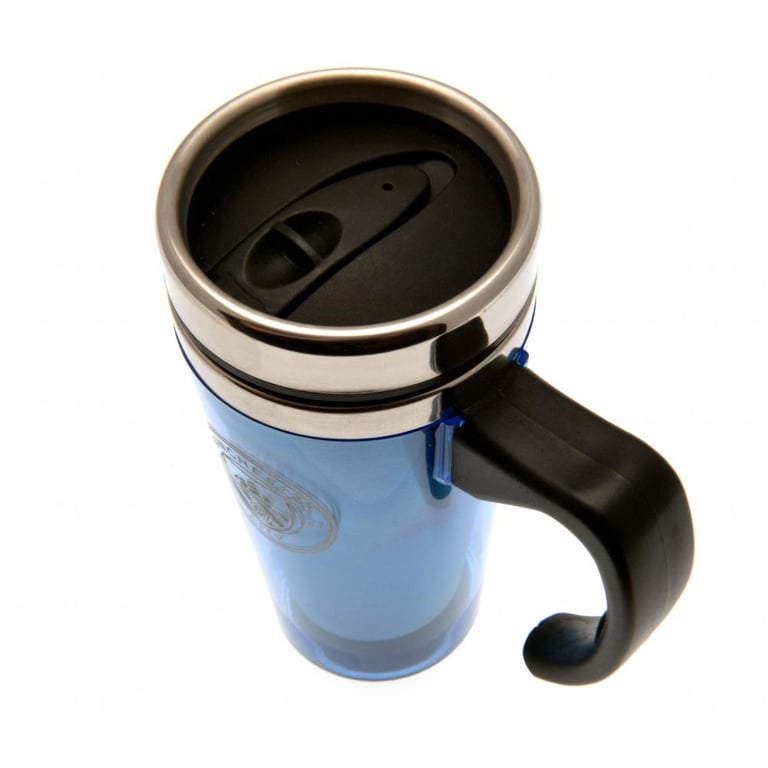 Manchester City FC Stainless Steel Double-Walled Thermal Travel Mug - Sky Blue