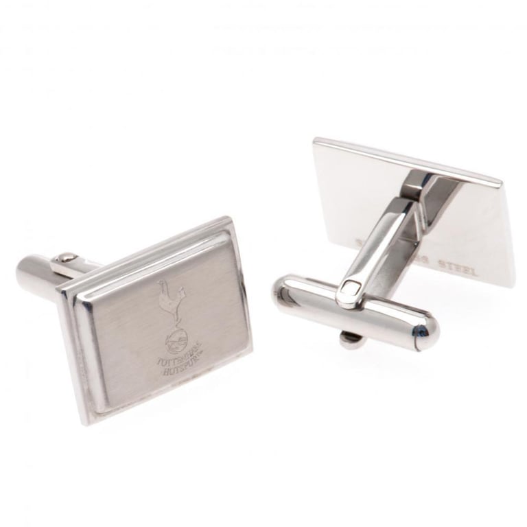 Tottenham Hotspur Stainless Steel Engraved Cufflinks - Official Spurs Crest Design