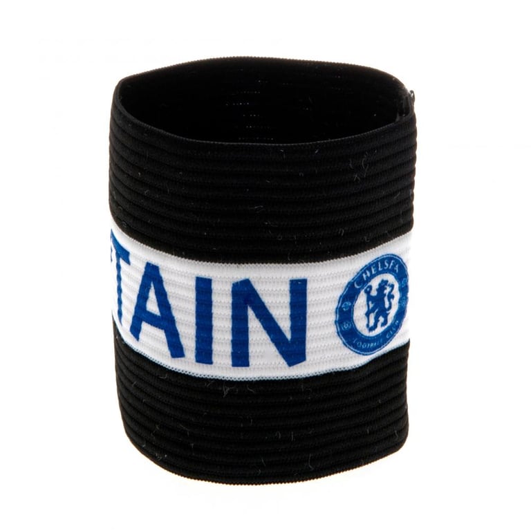 Chelsea FC Captains Armband - Official Team Crest Design, Elasticated One Size Fits All