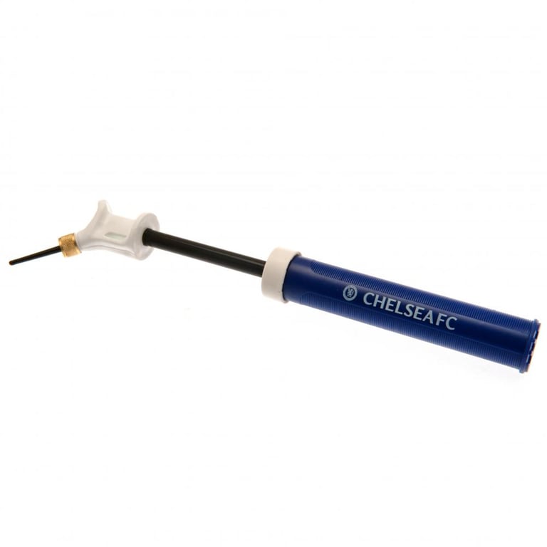 Chelsea FC Dual Action Hand Pump - Mini Portable Inflator with Needle for Soccer Balls