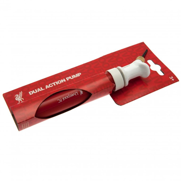 Liverpool FC Dual Action Mini Football Pump with Needle - Portable & Easy Inflation