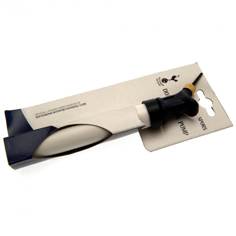 Tottenham Hotspur FC Dual Action Mini Football Pump - Includes Needle for Easy Inflation