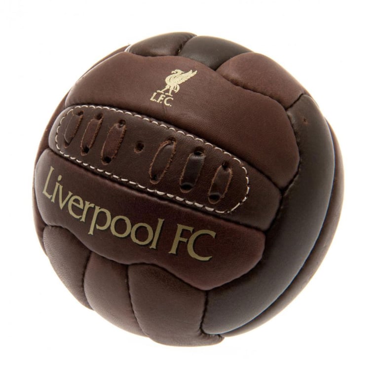 Liverpool FC Retro Heritage Mini Leather Soccer Ball