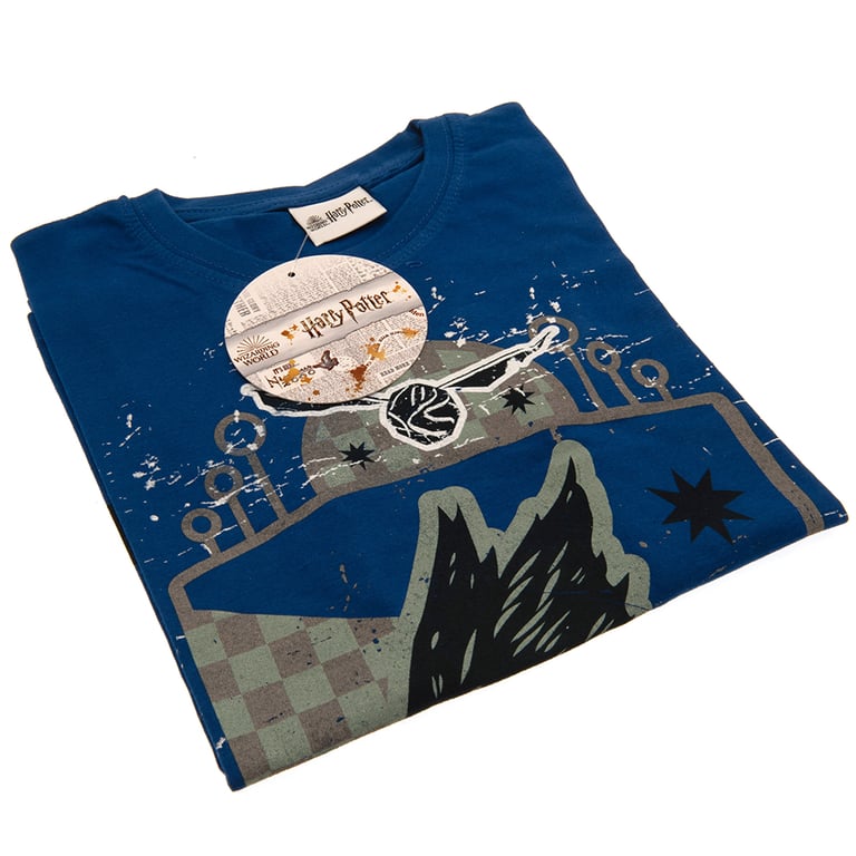 Harry Potter Junior Ravenclaw Logo 100 Cotton Blue T-Shirt