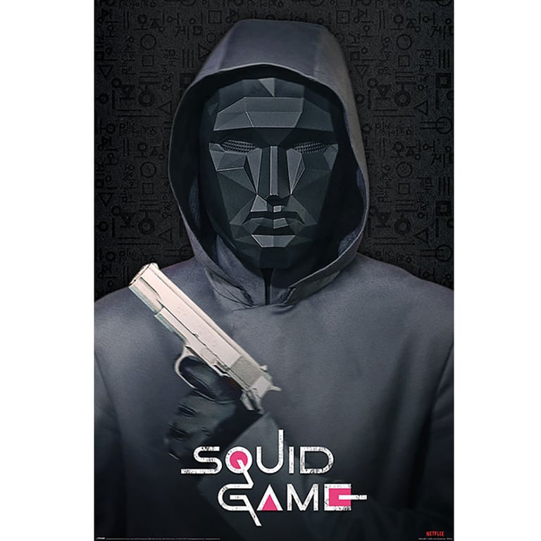 Squid Game Mask Man 266 High Resolution Poster - Home Decoration