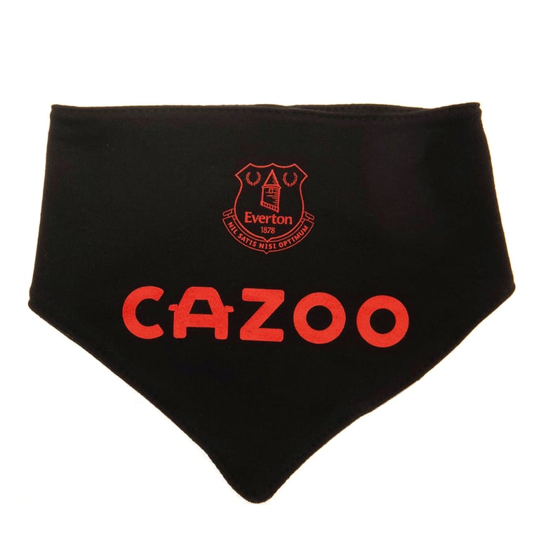 Everton FC 2 Pack Cotton Bibs with Contrast Design and Press Stud Fastening