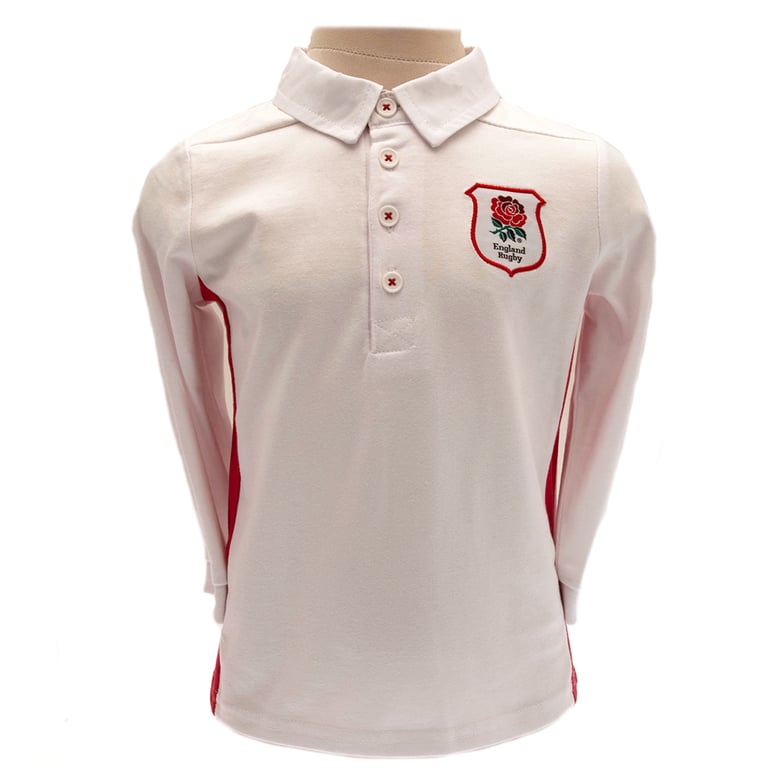 England RFU Rugby Jersey 9-12 Mths - Soft Cotton Fit, Embroidered Crest