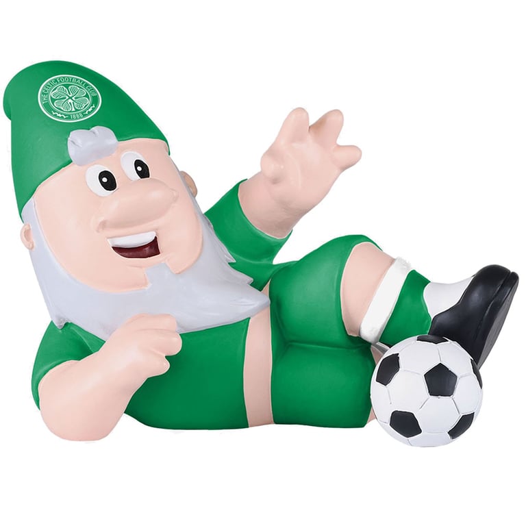 Celtic FC Sliding Tackle Resin Garden Decoration Gnome Figurine