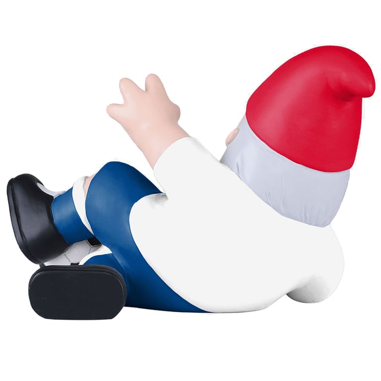 England FA Sliding Tackle Garden Gnome - Classic Home Kit Colours, Dynamic Football Decoration