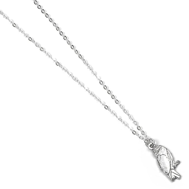 Harry Potter Hedwig Owl Silver Plated Necklace - Link Chain with 6cm Extender