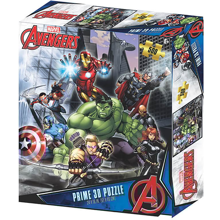 Avengers 3D Moving Image Jigsaw Puzzle - 500pc Marvel Challenge