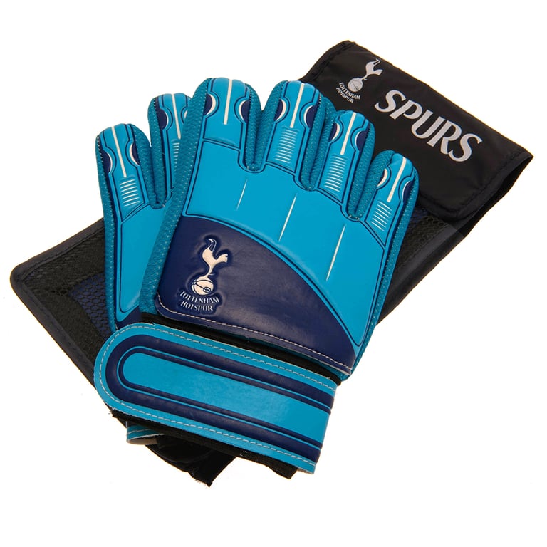 Tottenham Hotspur FC Delta Goalkeeper Gloves - Latex Foam Palm & Elastic Strap Kids Glove