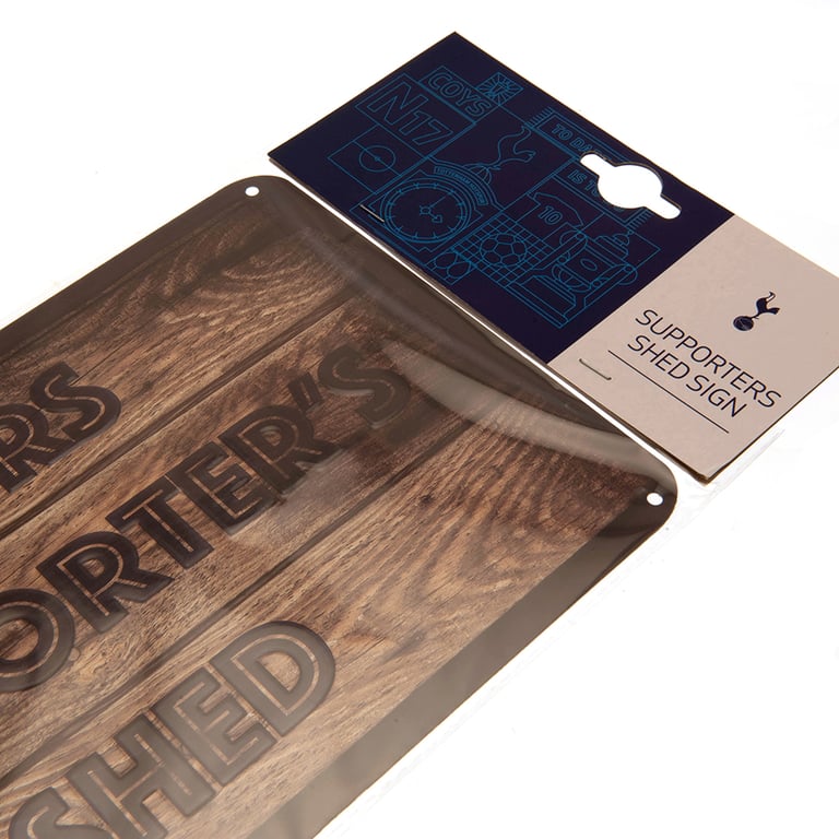 Tottenham Hotspur FC Wood Panel Effect Metal Shed Sign