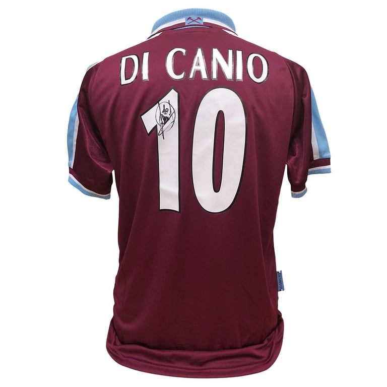 West Ham United FC Di Canio Signed 2019-20 Season Replica Shirt