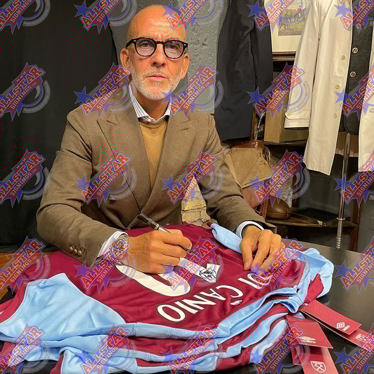 West Ham United FC Di Canio Signed 2019-20 Season Replica Shirt