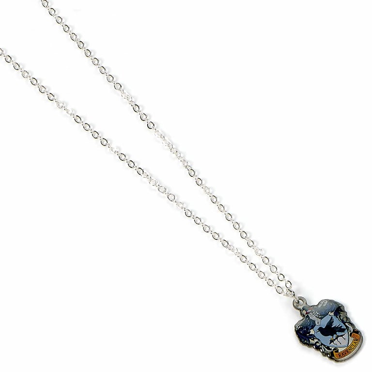 Silver Plated Ravenclaw House Crest Charm Necklace - Harry Potter Jewelry Collectible