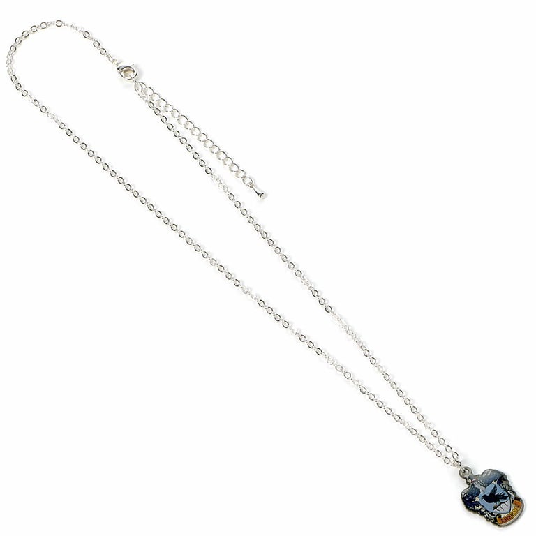 Silver Plated Ravenclaw House Crest Charm Necklace - Harry Potter Jewelry Collectible