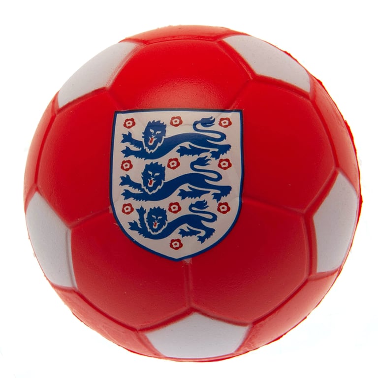 England FA Stress Ball - Official England Crest Printed PU Foam Football Design Stress Relief Ball