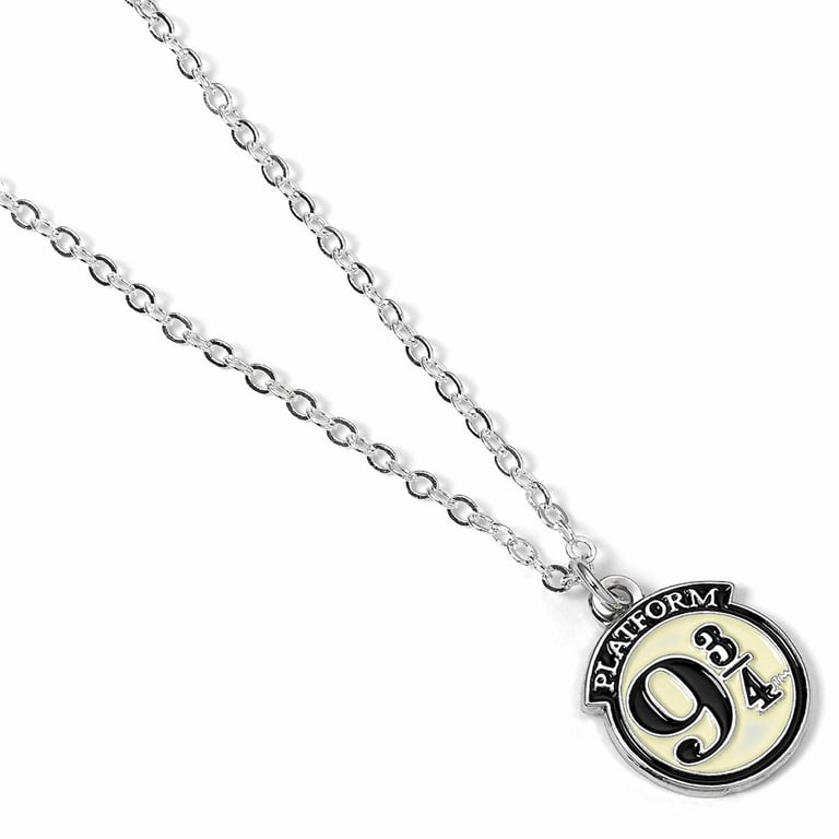 Harry Potter Silver Plated Platform 9 & 3 Quarters Charm Necklace - Extender Chain Included