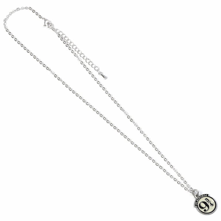 Harry Potter Silver Plated Platform 9 & 3 Quarters Charm Necklace - Extender Chain Included