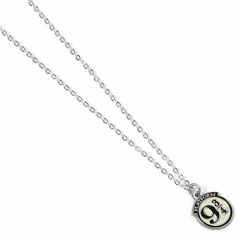 Harry Potter Silver Plated Platform 9 & 3 Quarters Charm Necklace - Extender Chain Included