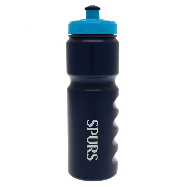 Tottenham Hotspur FC Navy Stripe Plastic Drinks Bottle - To Do Is To Dare Crest Design
