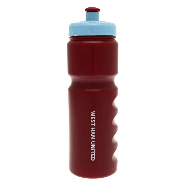 West Ham United FC Claret Stripe Bottle - Screw Top Lid & Push-Pull Spout Drinkware