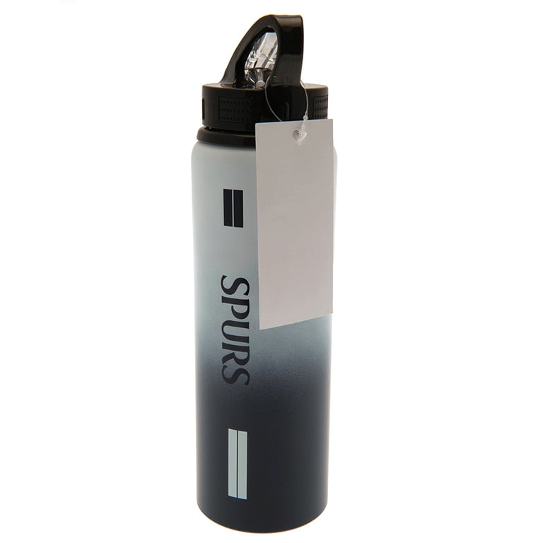 Tottenham Hotspur FC Aluminium Drinks Bottle with Navy Stripe Design and Canteen Quench Cap