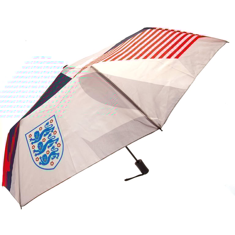 England FA Umbrella - High Quality Screen Print Crest with Automatic Opening Button and Protective Sleeve