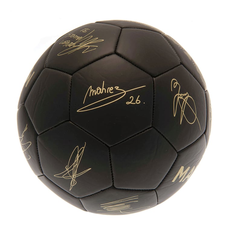 Manchester City FC Sig Gold Phantom 32 Panel Skill Training Ball