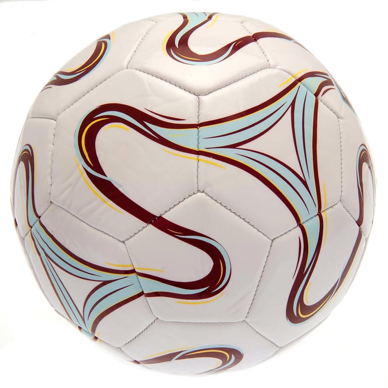 West Ham United FC 26 Panel Cosmos White PVC Soccer Ball