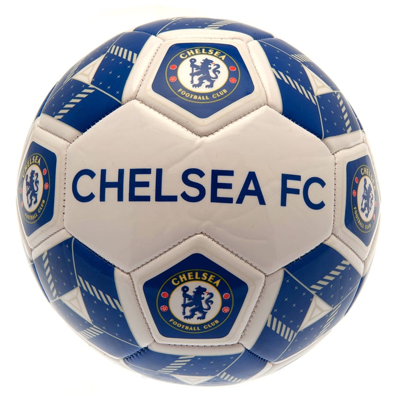 Chelsea FC Hexagonal PVC Panel Football - Official Kids Soccer Ball (30 Panels)
