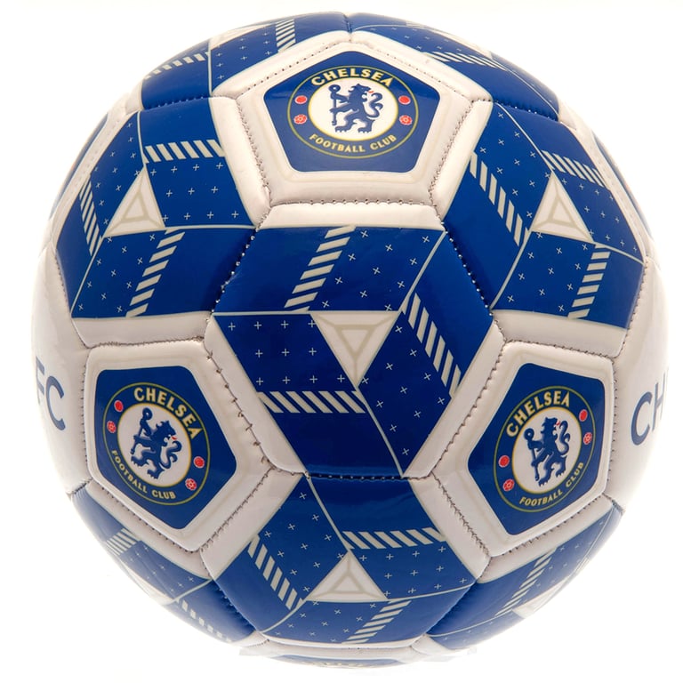Chelsea FC Hexagonal PVC Panel Football - Official Kids Soccer Ball (30 Panels)