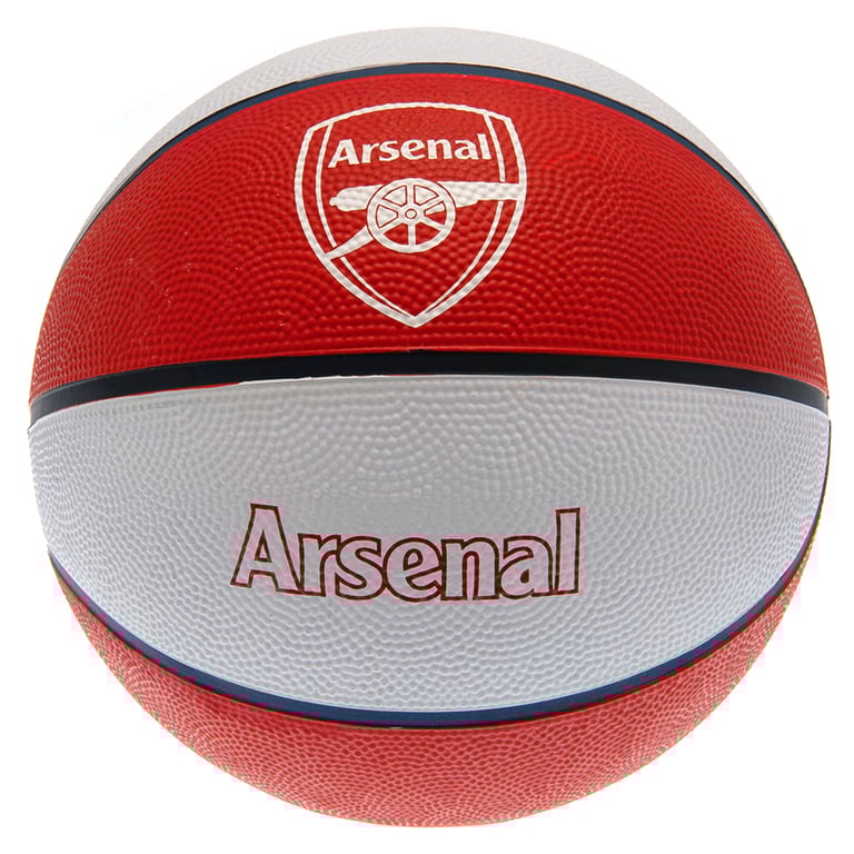 Arsenal FC Textured Rubber Basketball - Club Crest Design