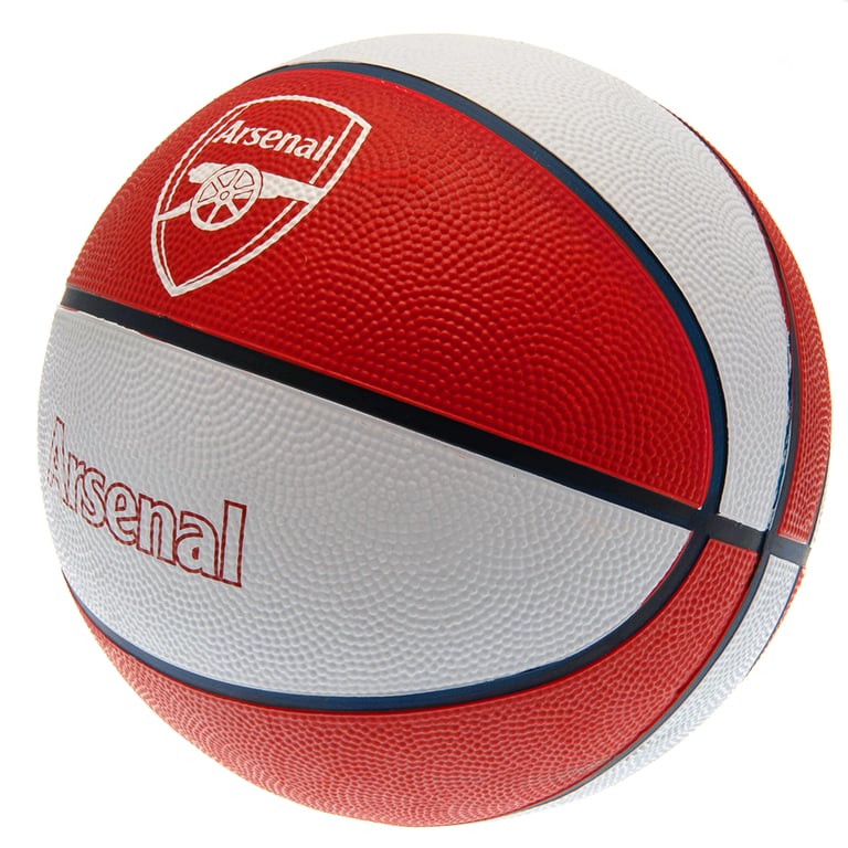 Arsenal FC Textured Rubber Basketball - Club Crest Design