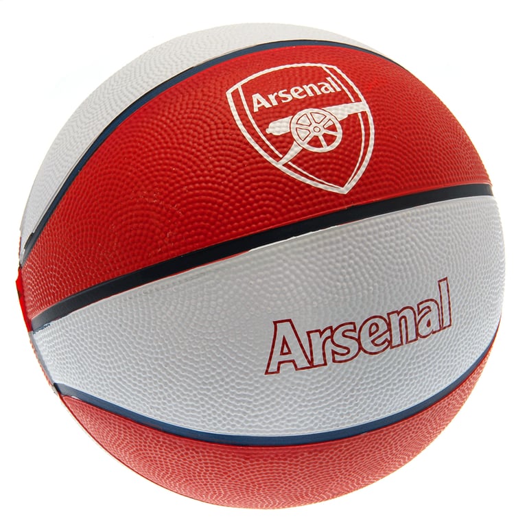 Arsenal FC Textured Rubber Basketball - Club Crest Design