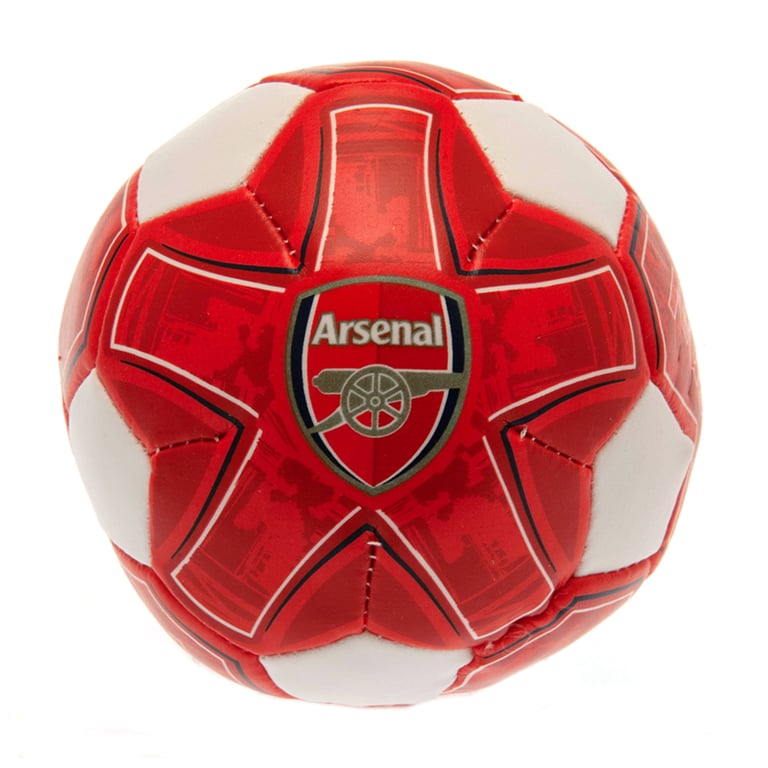 Arsenal FC 4 Textured Soft Indoor Soccer Ball with Polyester Stuffing and Official Crest