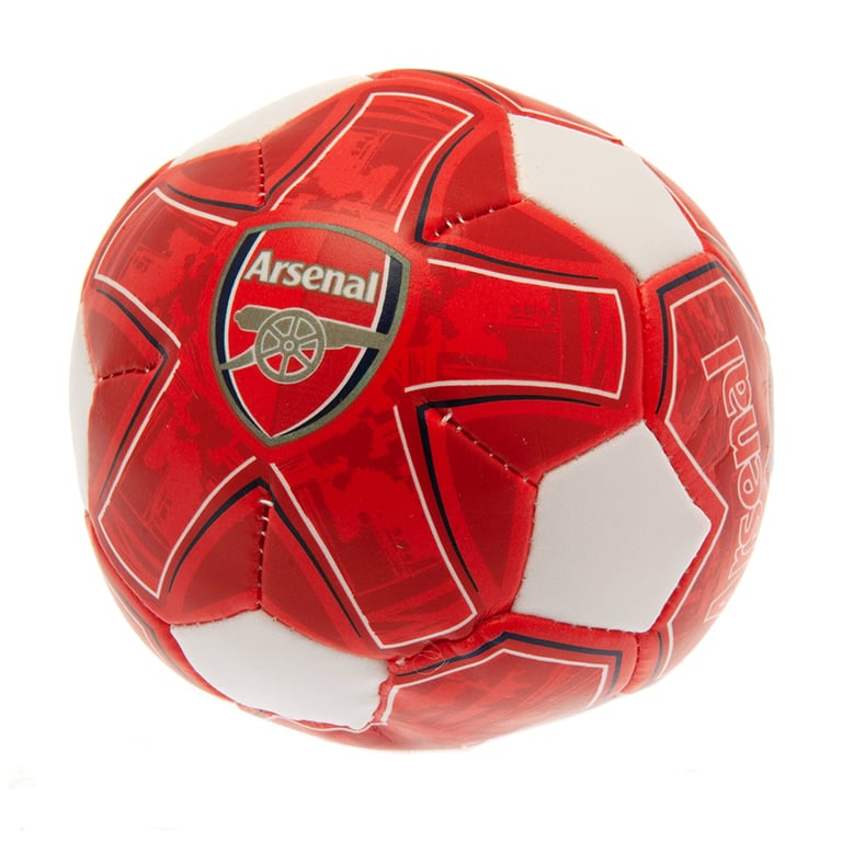 Arsenal FC 4 Textured Soft Indoor Soccer Ball with Polyester Stuffing and Official Crest