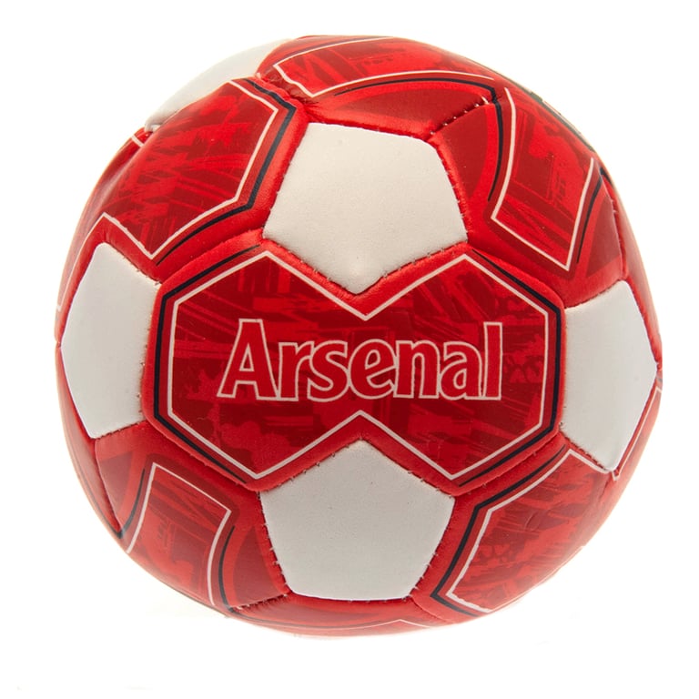 Arsenal FC 4 Textured Soft Indoor Soccer Ball with Polyester Stuffing and Official Crest