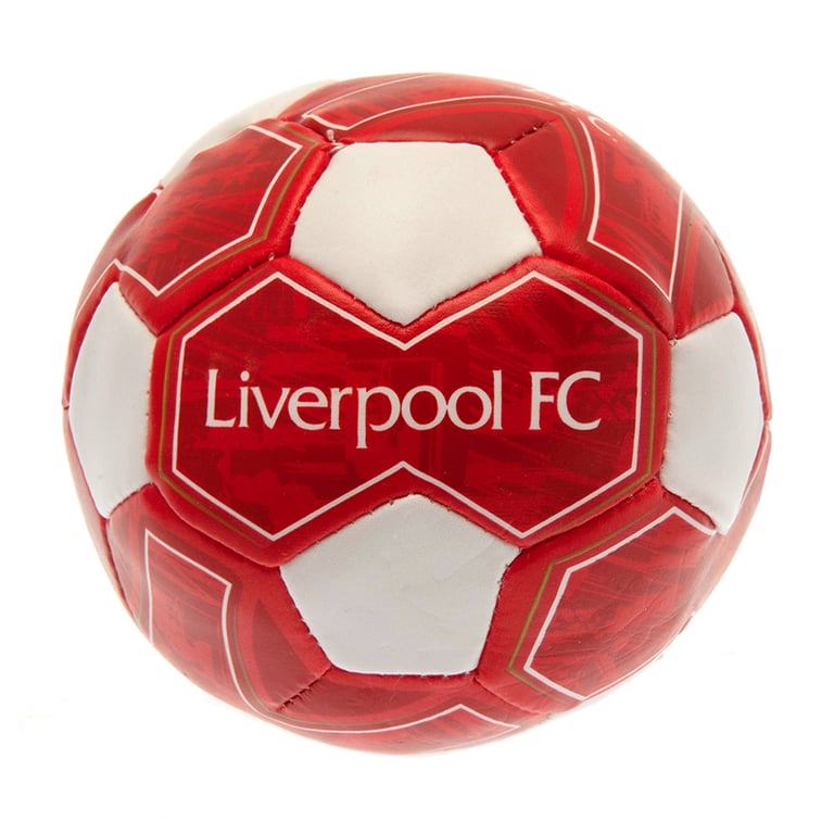 Liverpool FC 4 inch Vinyl Covered Soft Ball with Polyester Filling for Indoor Practice