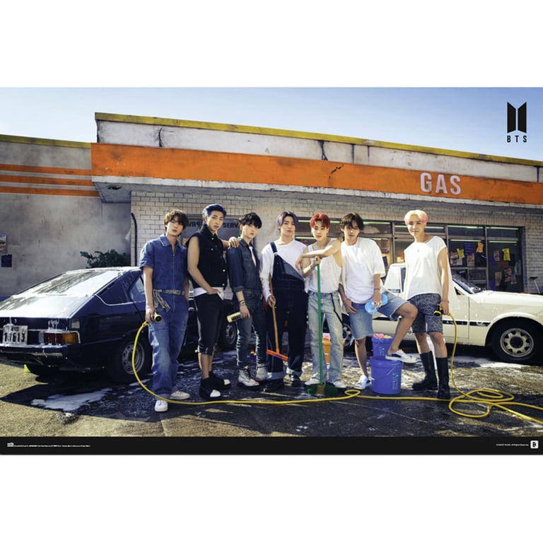 BTS Poster Gas Station 136 - High Resolution Rolled Maxi Poster on Gloss Paper