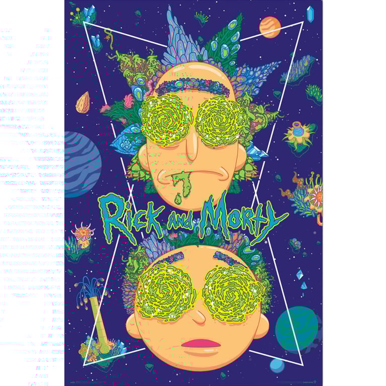 Rick And Morty Sky 92 Rolled Maxi Poster - High Resolution Artwork on Gloss Paper