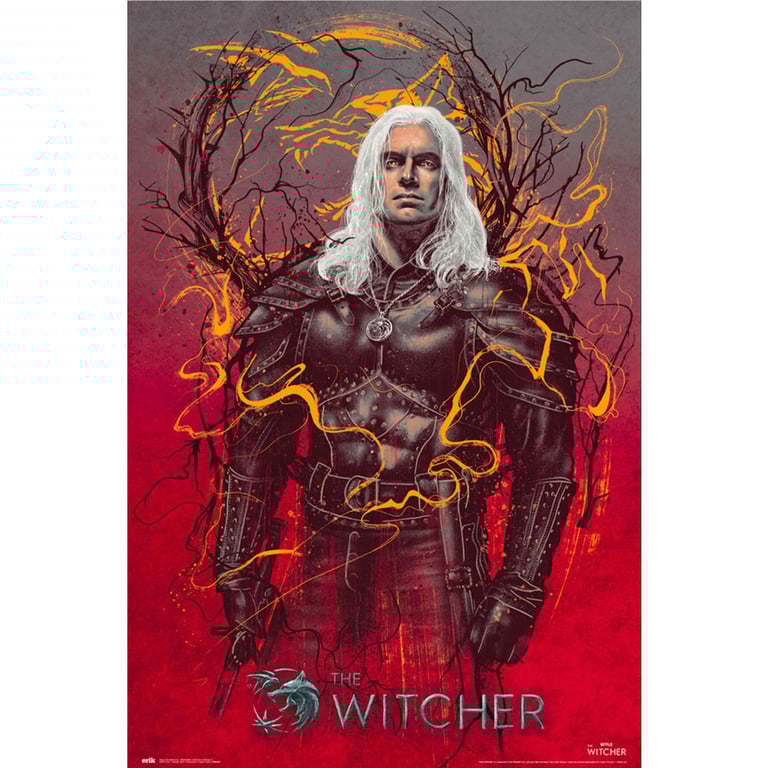 The Witcher Geralt High Resolution Rolled Poster - 150gsm Gloss Paper