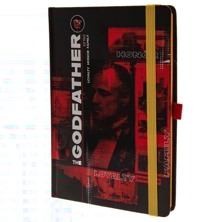 The Godfather Premium Faux Leather A5 Notebook with Bookmark and Artwork