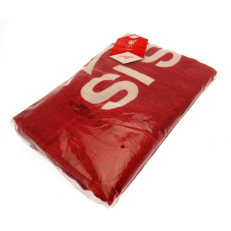 Liverpool FC Retro Liverbird 100 Cotton Velour This Is Anfield Beach Towel